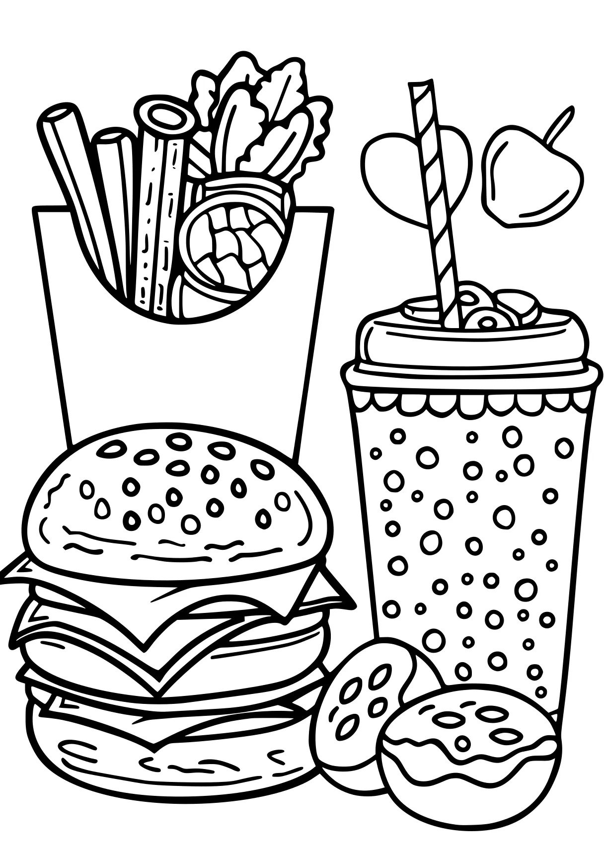 food coloring sheets foods, burger, food, free page downloads