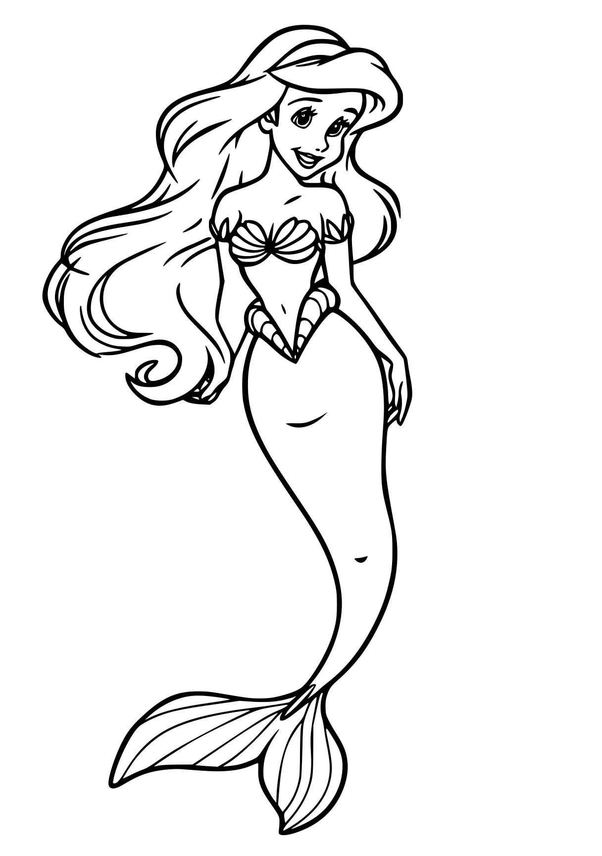 ariel mermaid coloring pages mermaid, ariel, siren, fish, jasmine, free page downloads