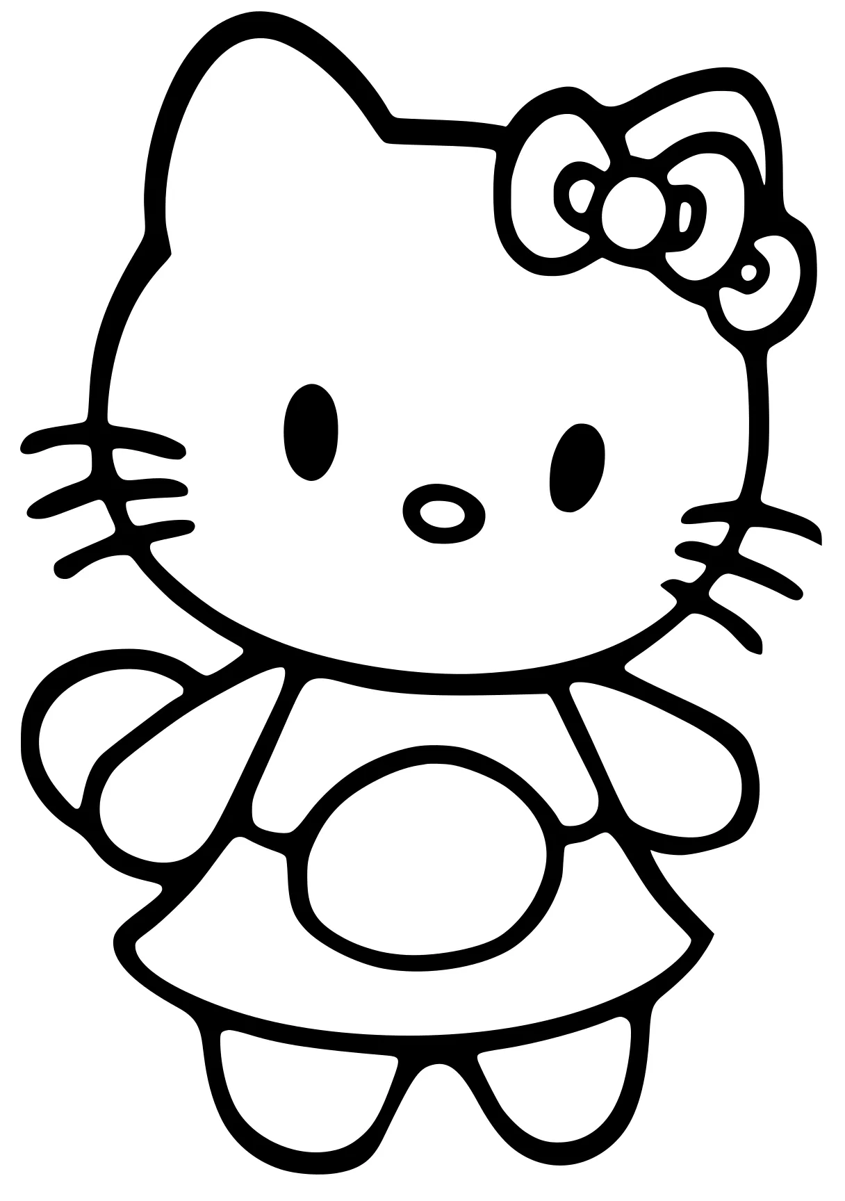 hello kitty coloring book sanrio, cinnamoroll, kitty, winnie, molang, free page downloads