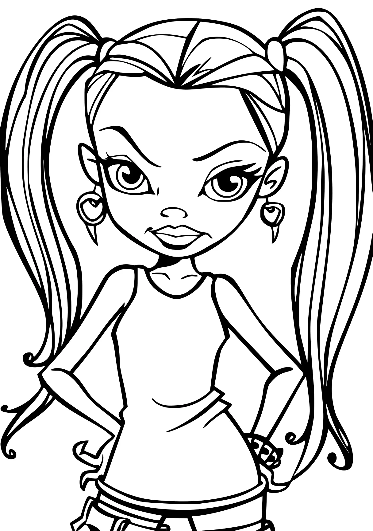 bratz coloring pages bratz, winx, vampirina, chibi, jasmine, free page downloads