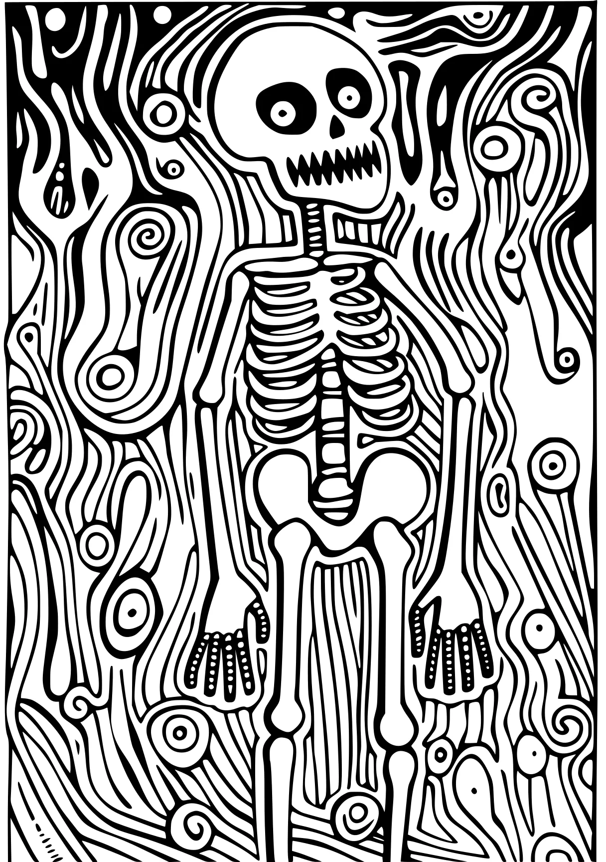 among us coloring pages skellington, skeleton, muertos, zentangle, free page downloads