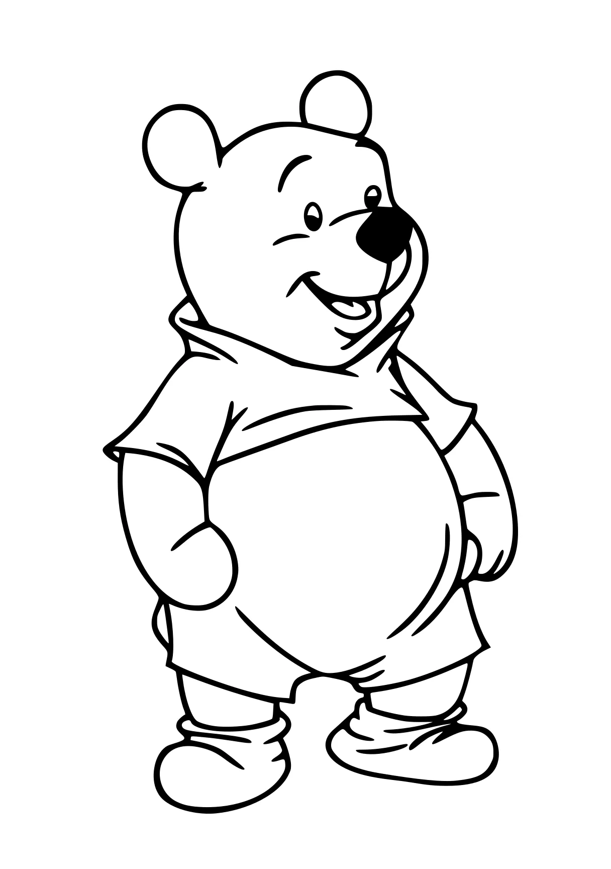 pooh coloring pages pooh, bear, winnie, fazbear, jerry, free page downloads