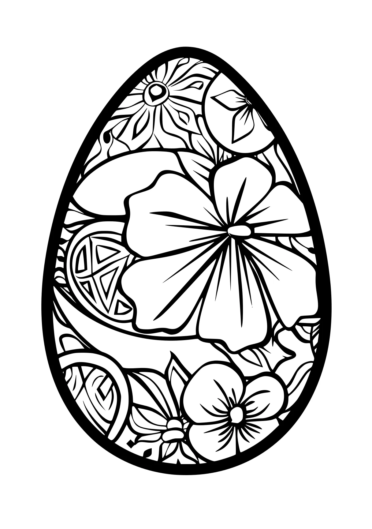 easter egg printable coloring pages egg, ornament, tulip, free page downloads