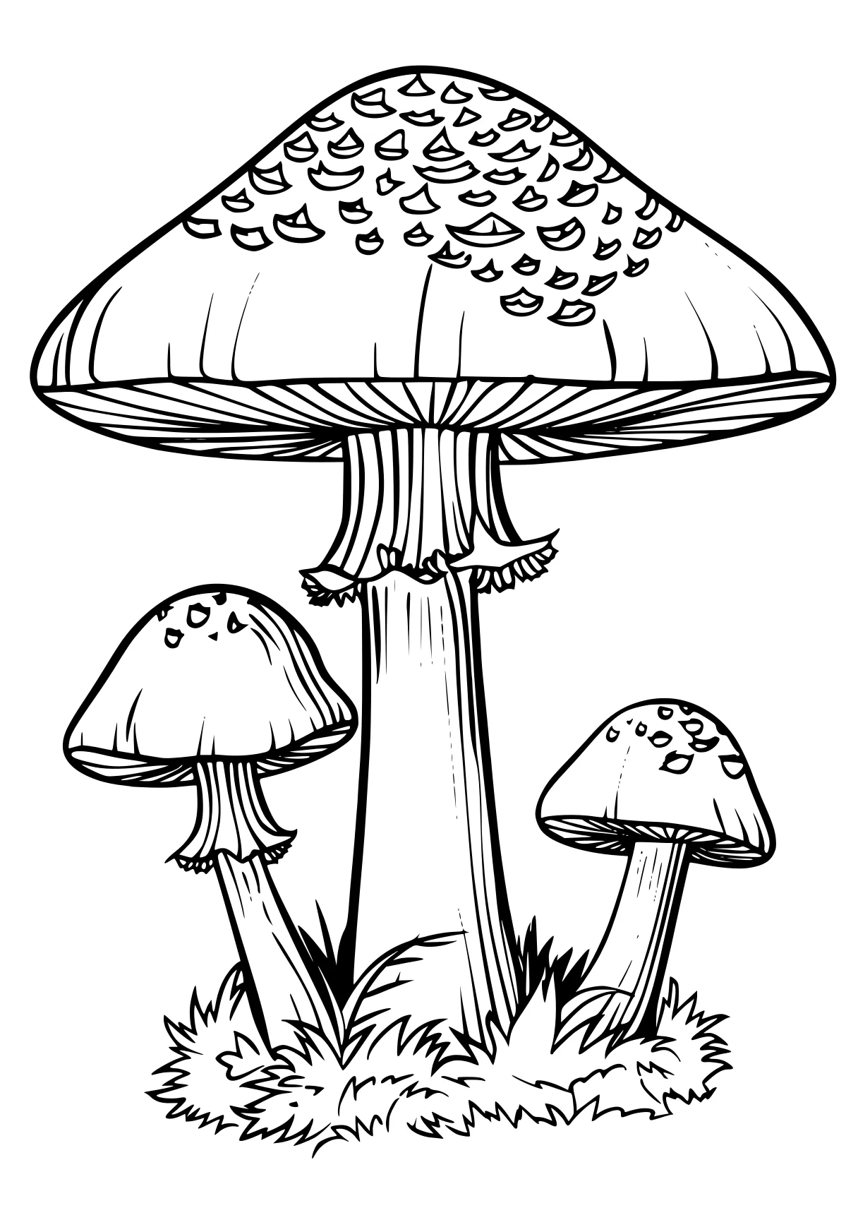 mushroom coloring page mushroom, illustrator, size, free downloads