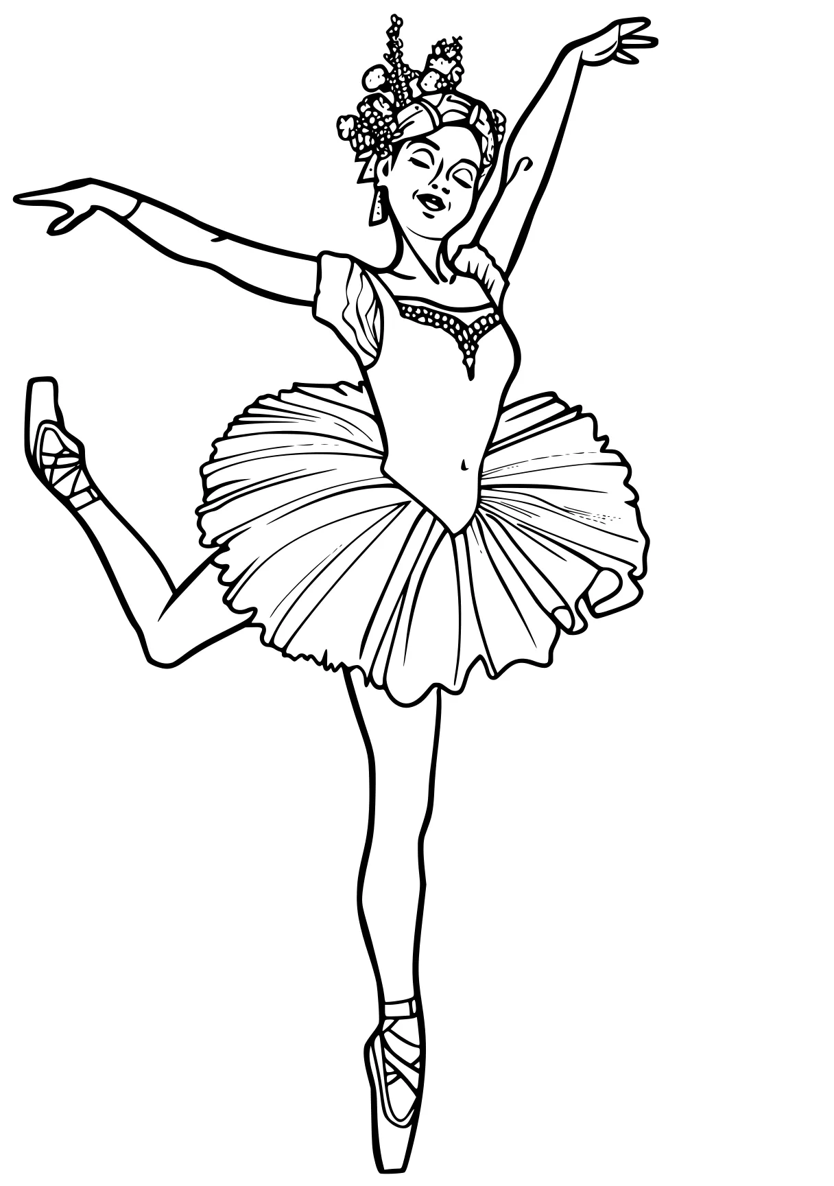 ballerina coloring pages ballerina, dance, nutcracker, winx, shinobu, free page downloads