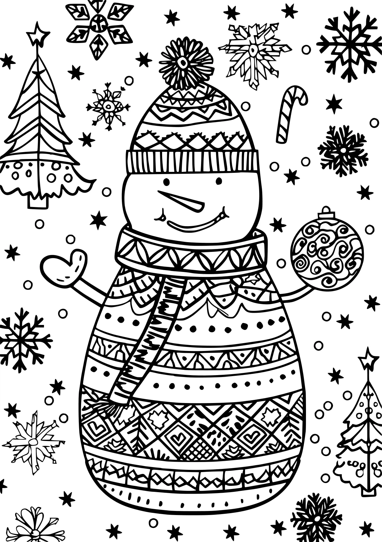 christmas coloring pictures snowman, nutcracker, zentangle, free page downloads