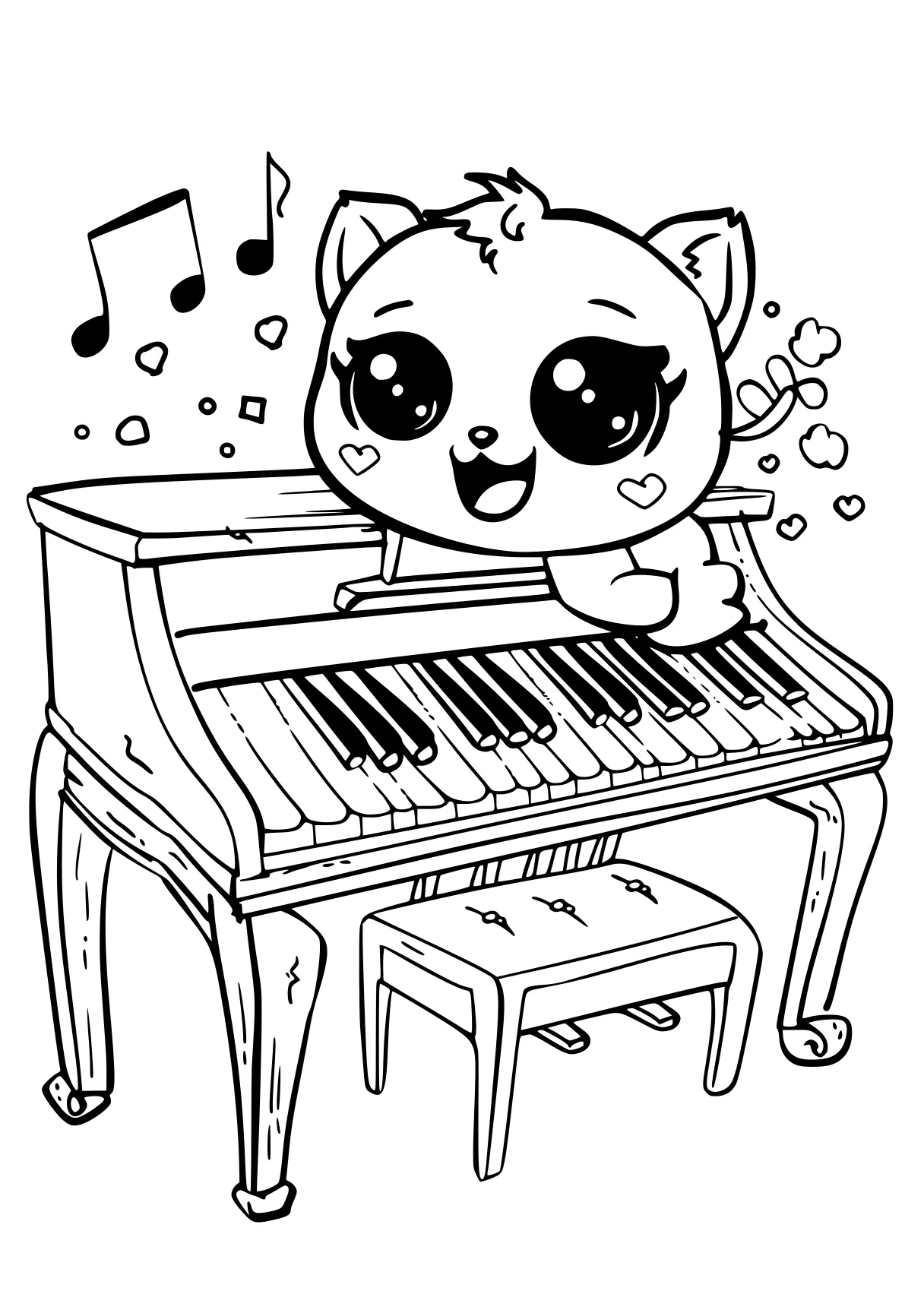 my melody coloring page piano, jigglypuff, music, panda, raccoon, free downloads