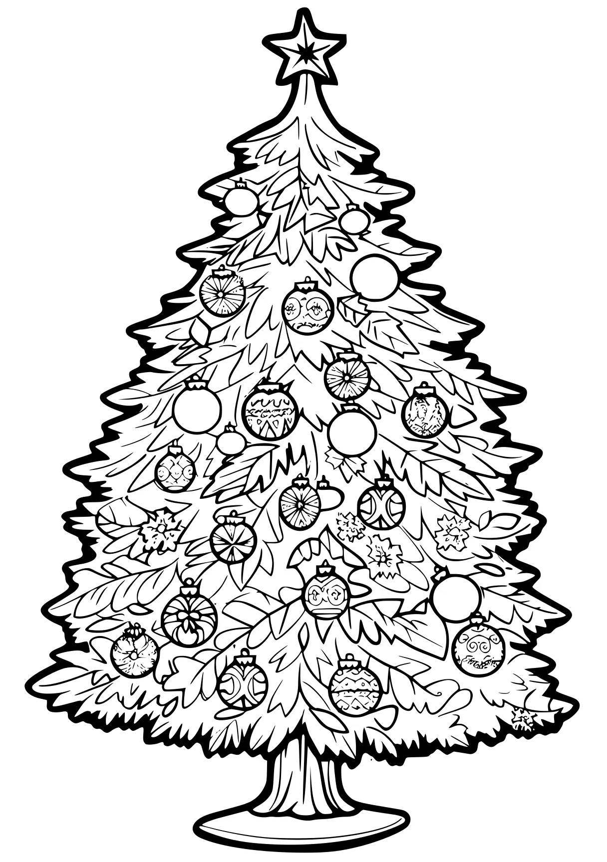 christmas tree pictures to color ornament, tree, merry, christmas, free coloring page downloads