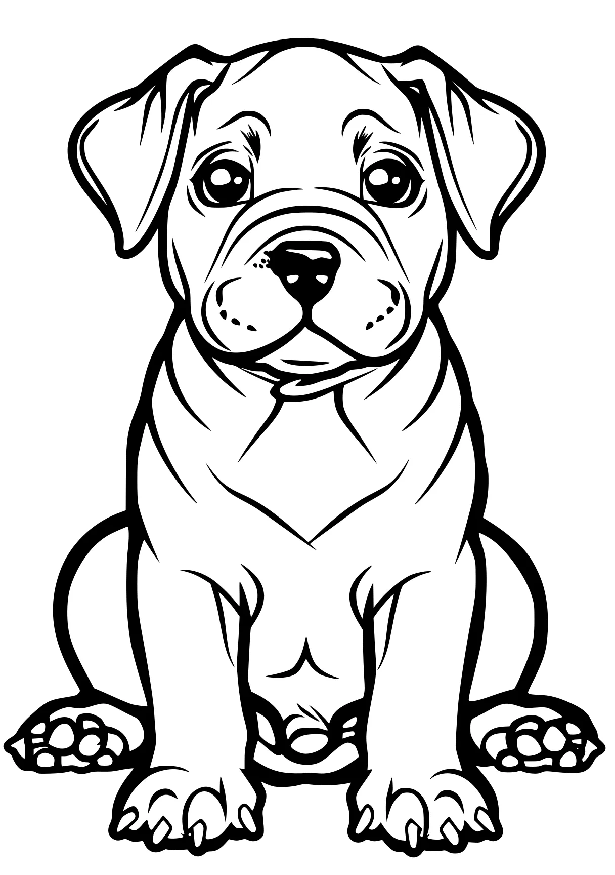 dog coloring pages printable bulldog, illustrator, pitbull, retriever, puppy, free page downloads