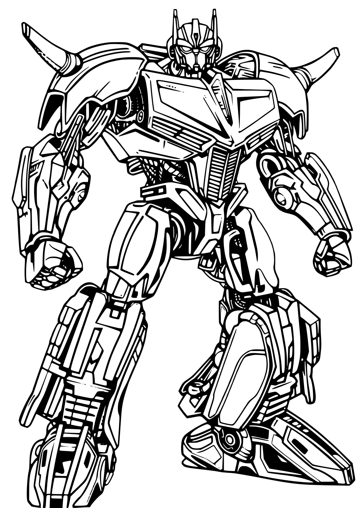 transformers coloring pages optimus, megatron, transformer, gundam, robot, free page downloads