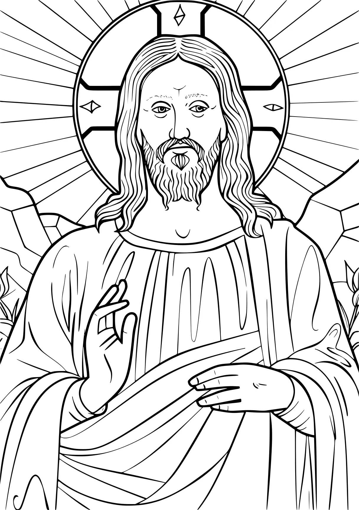 free coloring sheets st, christian, god, jesus, page downloads