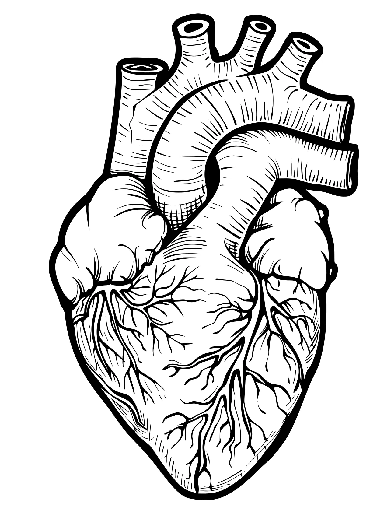 heart coloring pages heart, hand, anatomy, mitten, mha, free page downloads