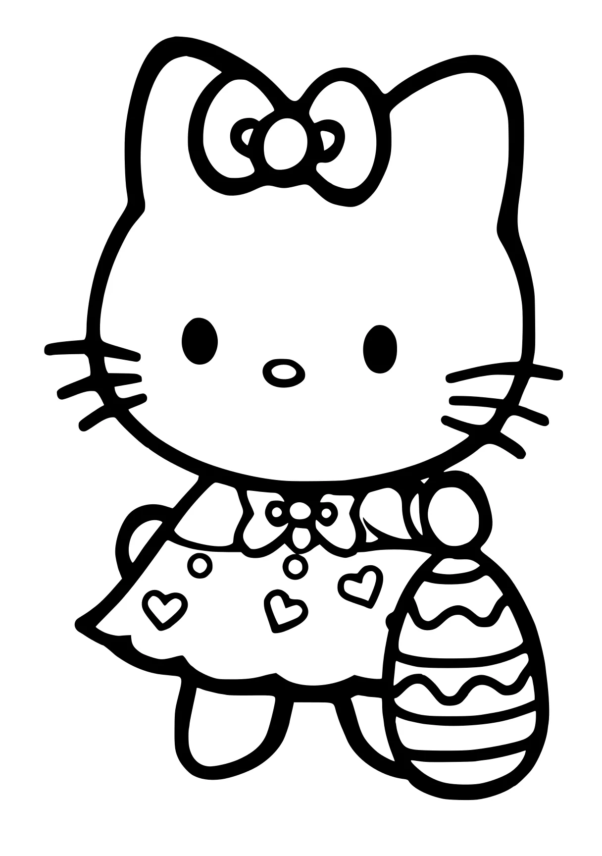 coloring pages easter sanrio, kitty, cinnamoroll, shopkins, free page downloads