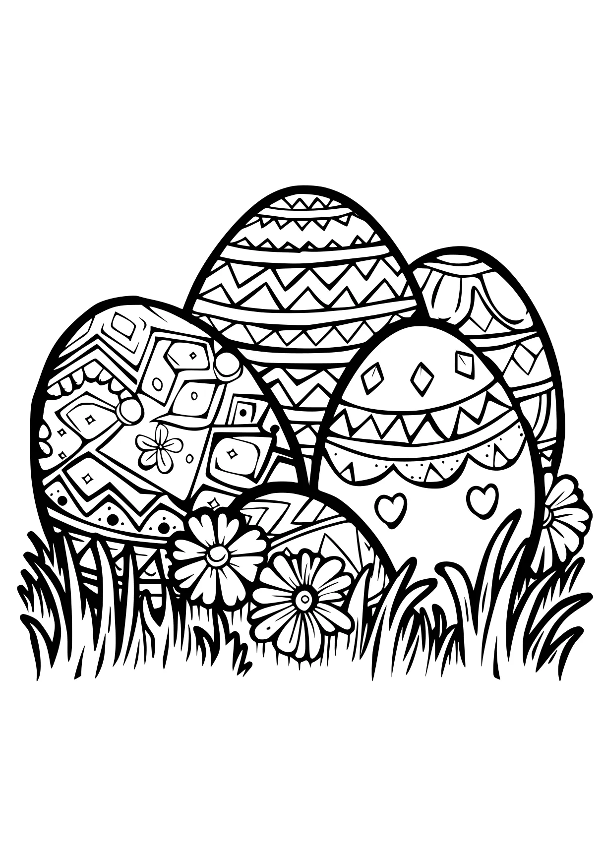 easter coloring pages easter, egg, zentangle, free page downloads