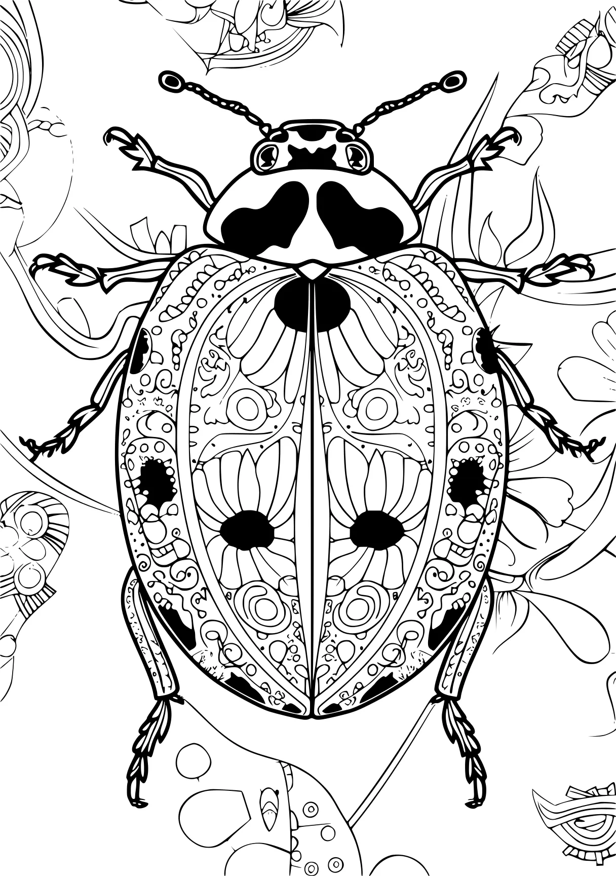 miraculous ladybug colouring pages, ladybug, insects, bee, free coloring page downloads