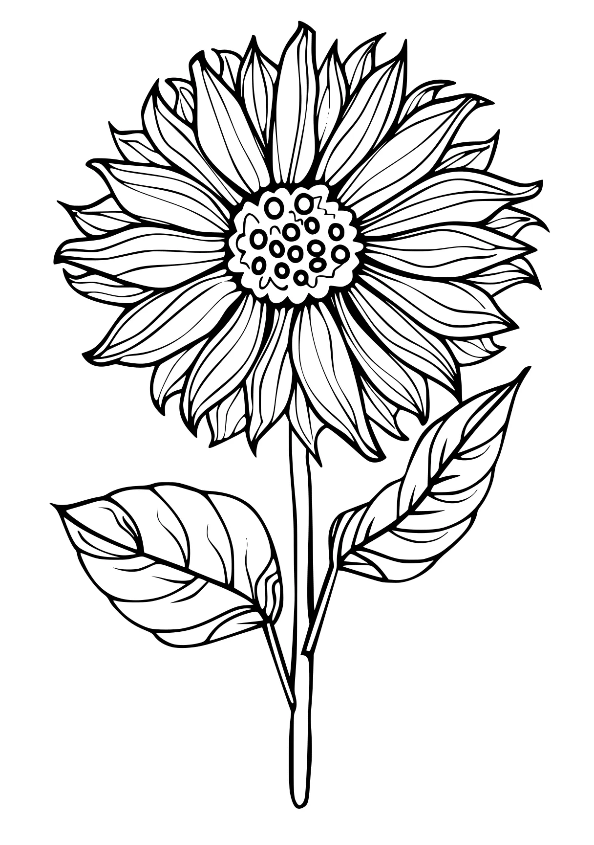 4th of july coloring page sunflower, flower, mandala, free downloads