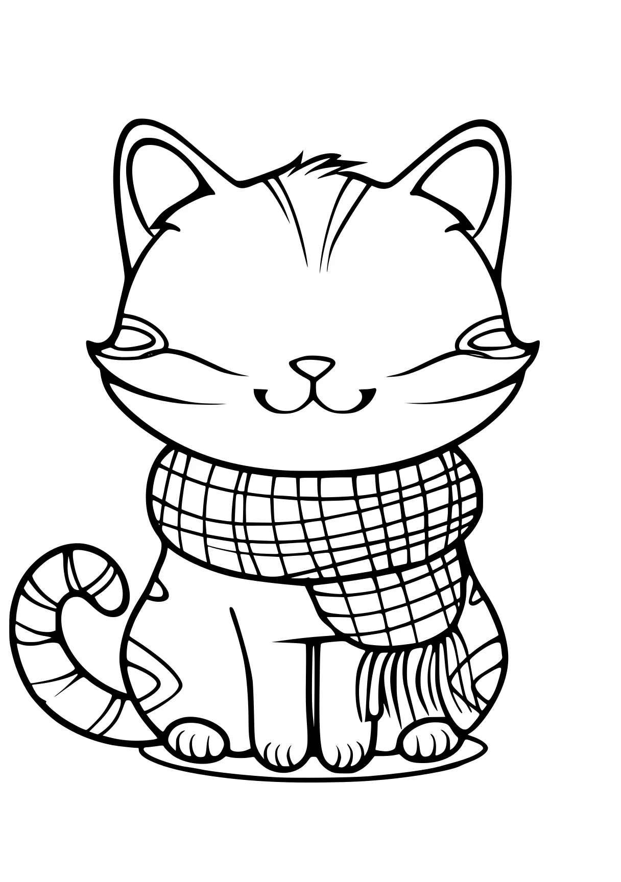 cute coloring pictures mitten, kitty, cat, garfield, free page downloads