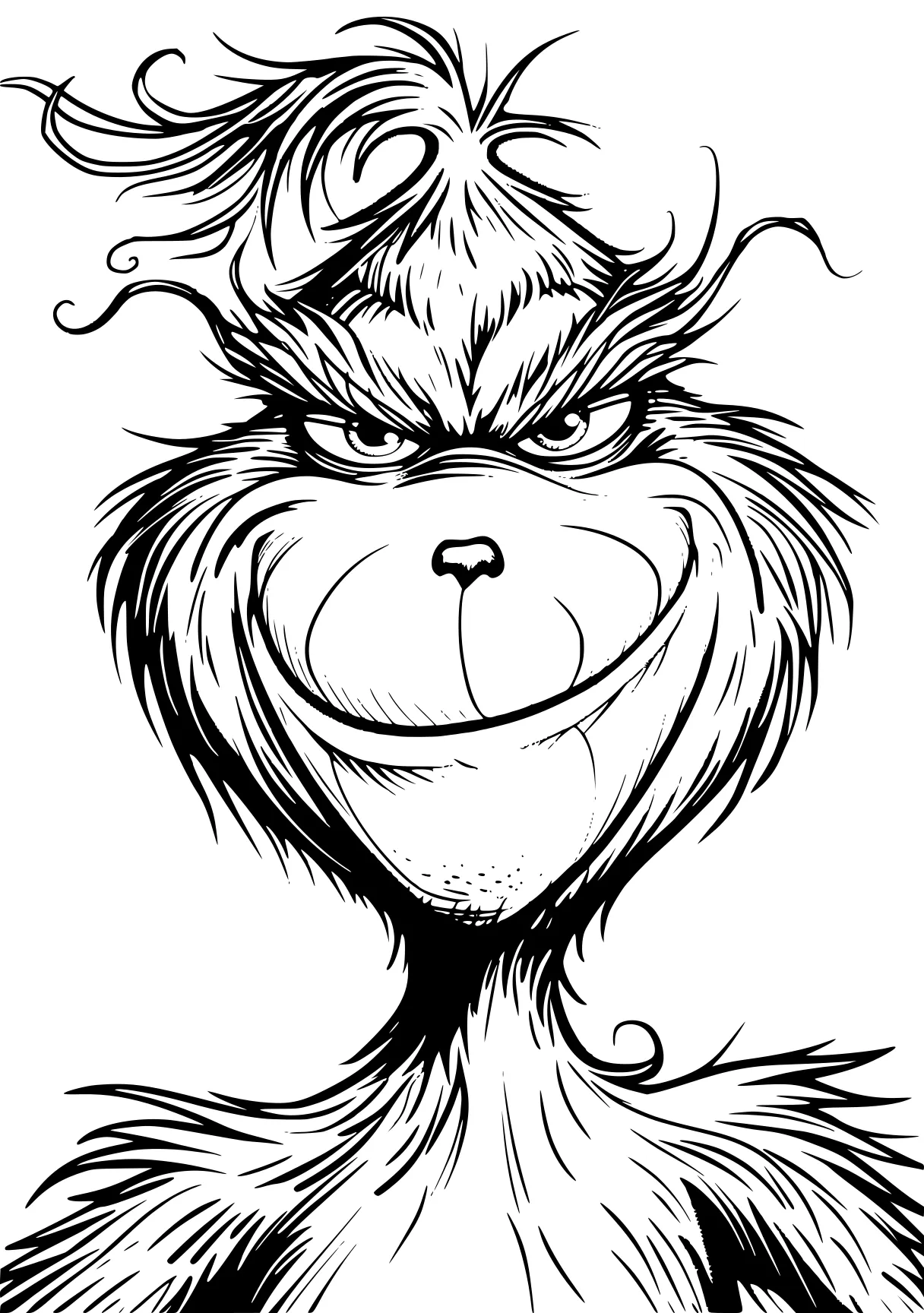 grinch coloring grinch, gruffalo, garfield, raccoon, squirrel, free page downloads