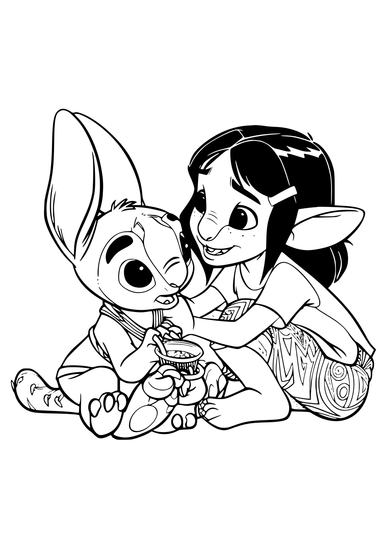 lilo and stitch coloring pages bunnies, children, vampirina, lilo, kids, free page downloads