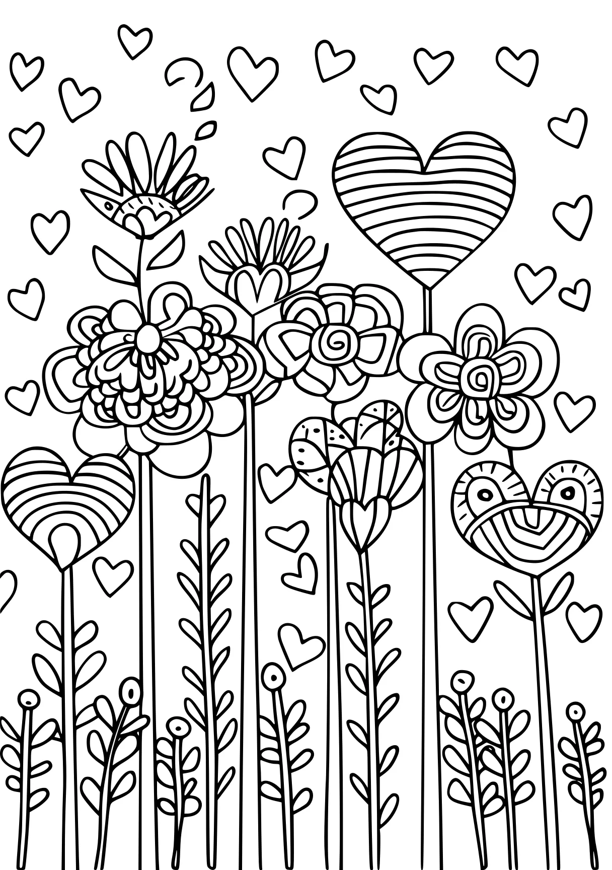 mothers day coloring page, zentangle, printables, iheartcraftythings, free downloads