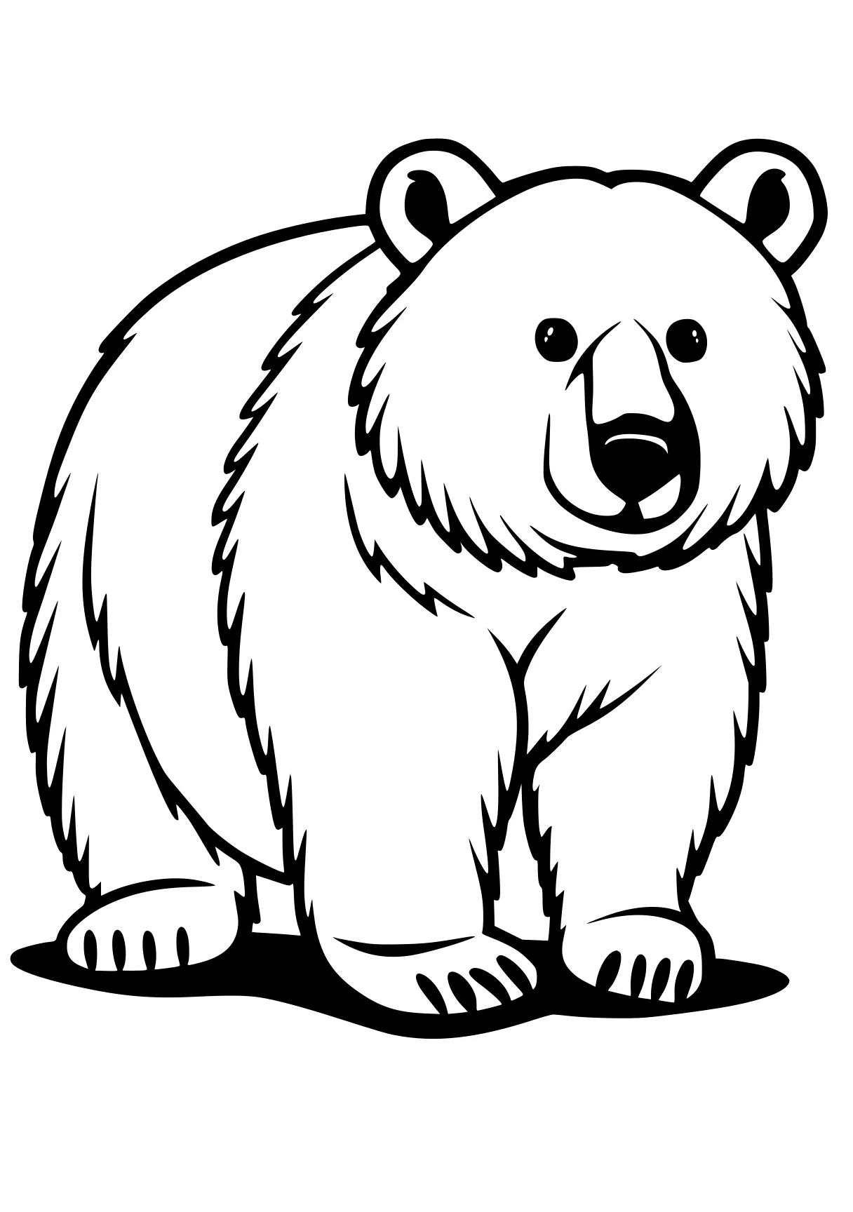 bear coloring page bear, polar, bears, panda, winnie, free downloads