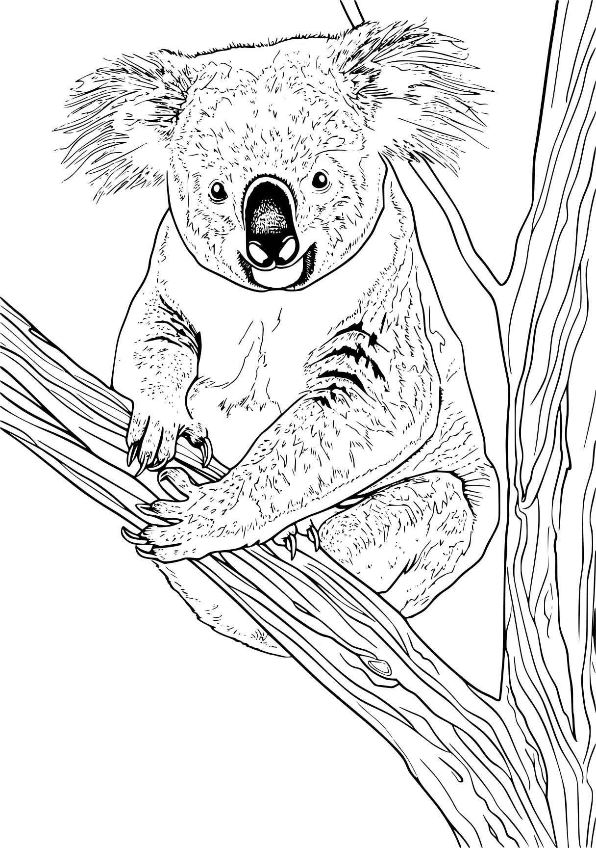 koala coloring page koala, bear, sloth, free downloads