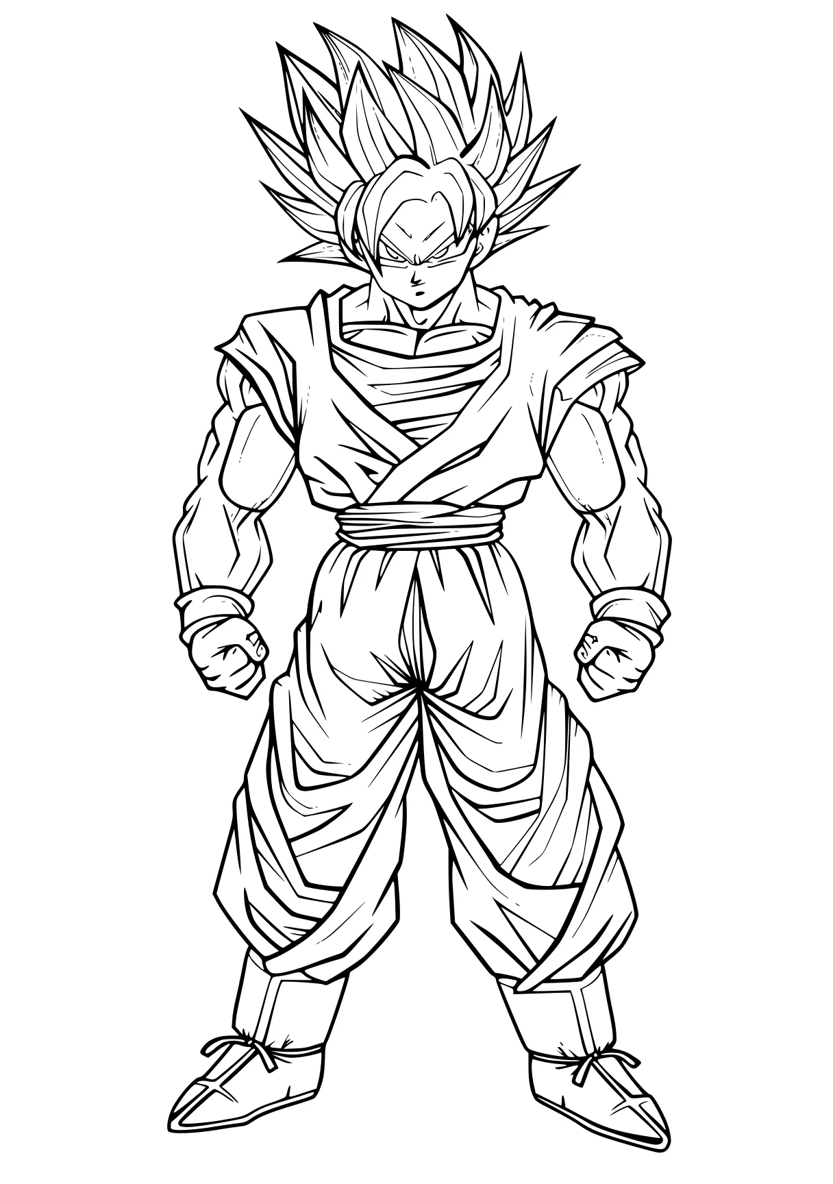 dragon ball z coloring pages gogeta, broly, vegeta, goku, vegito, free page downloads