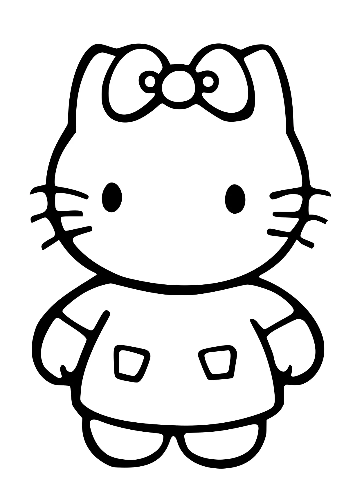 hello kitty coloring pages sanrio, kitty, garfield, unikitty, cinnamoroll, free page downloads