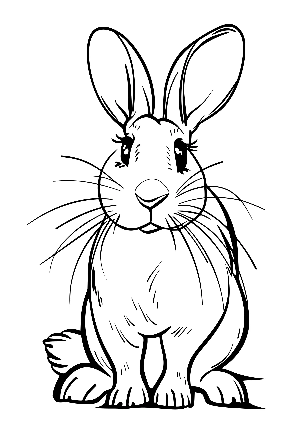 rabbit coloring page rabbit, bunny, carrot, scorbunny, alvin, free downloads