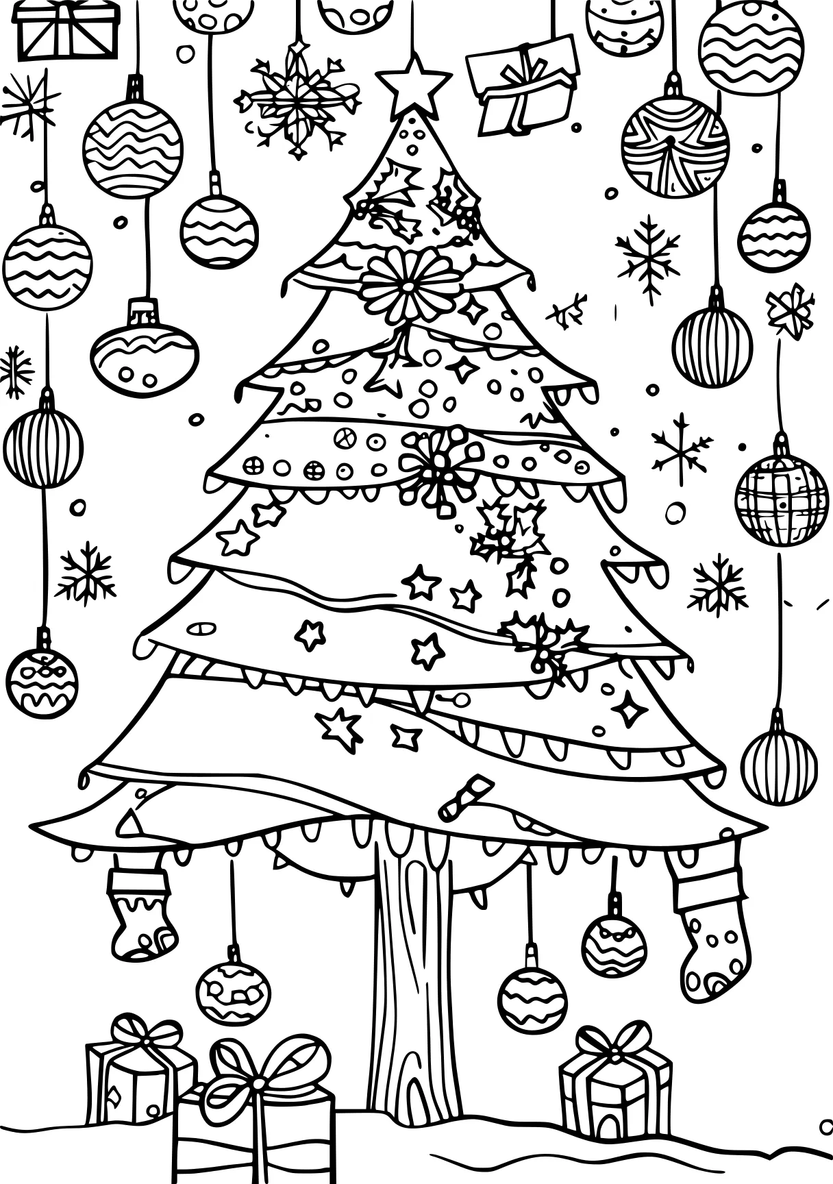 christmas coloring pages, ornament, tree, merry, free page downloads