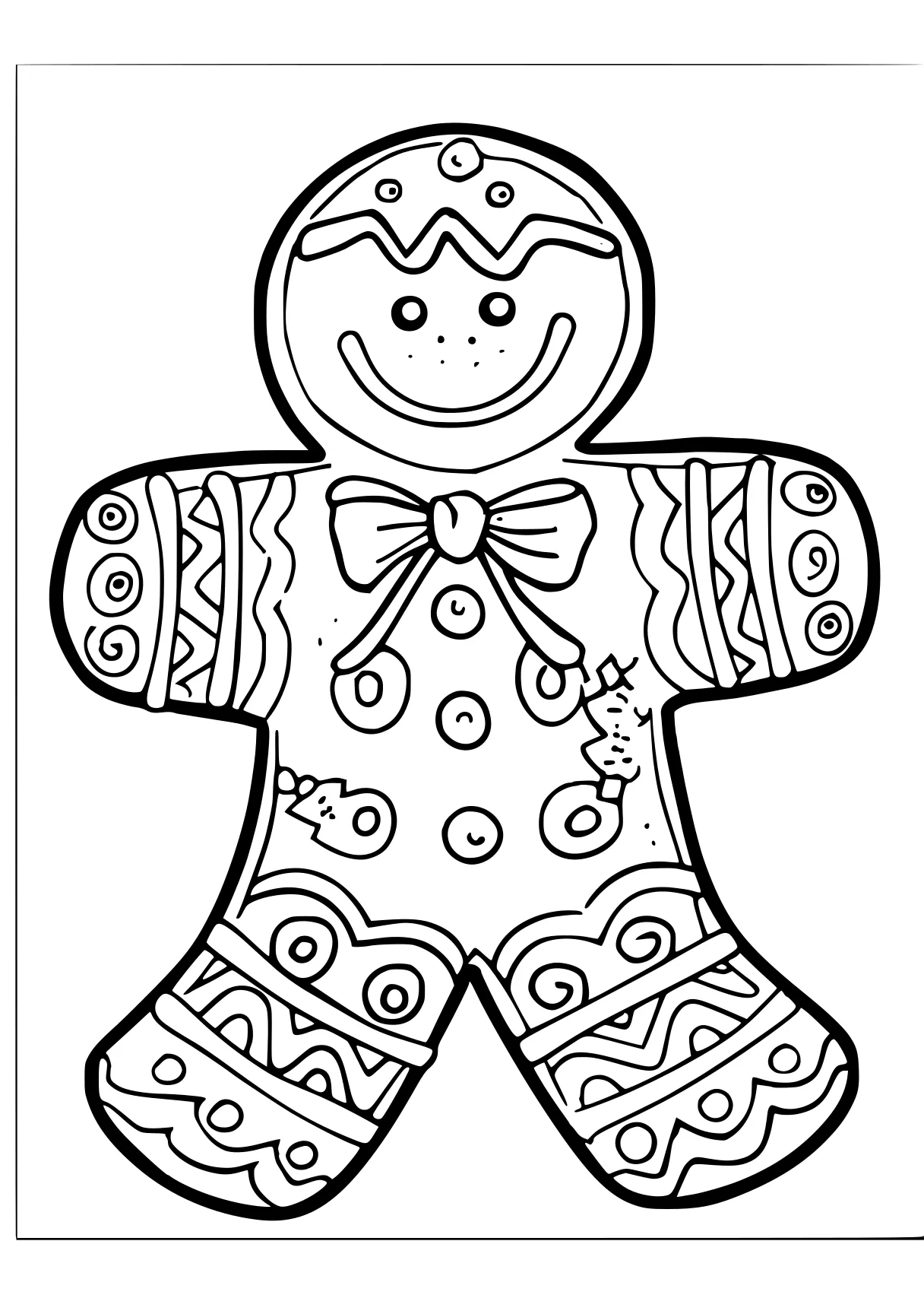 gingerbread coloring page, gingerbread, zentangle, ornament, free downloads