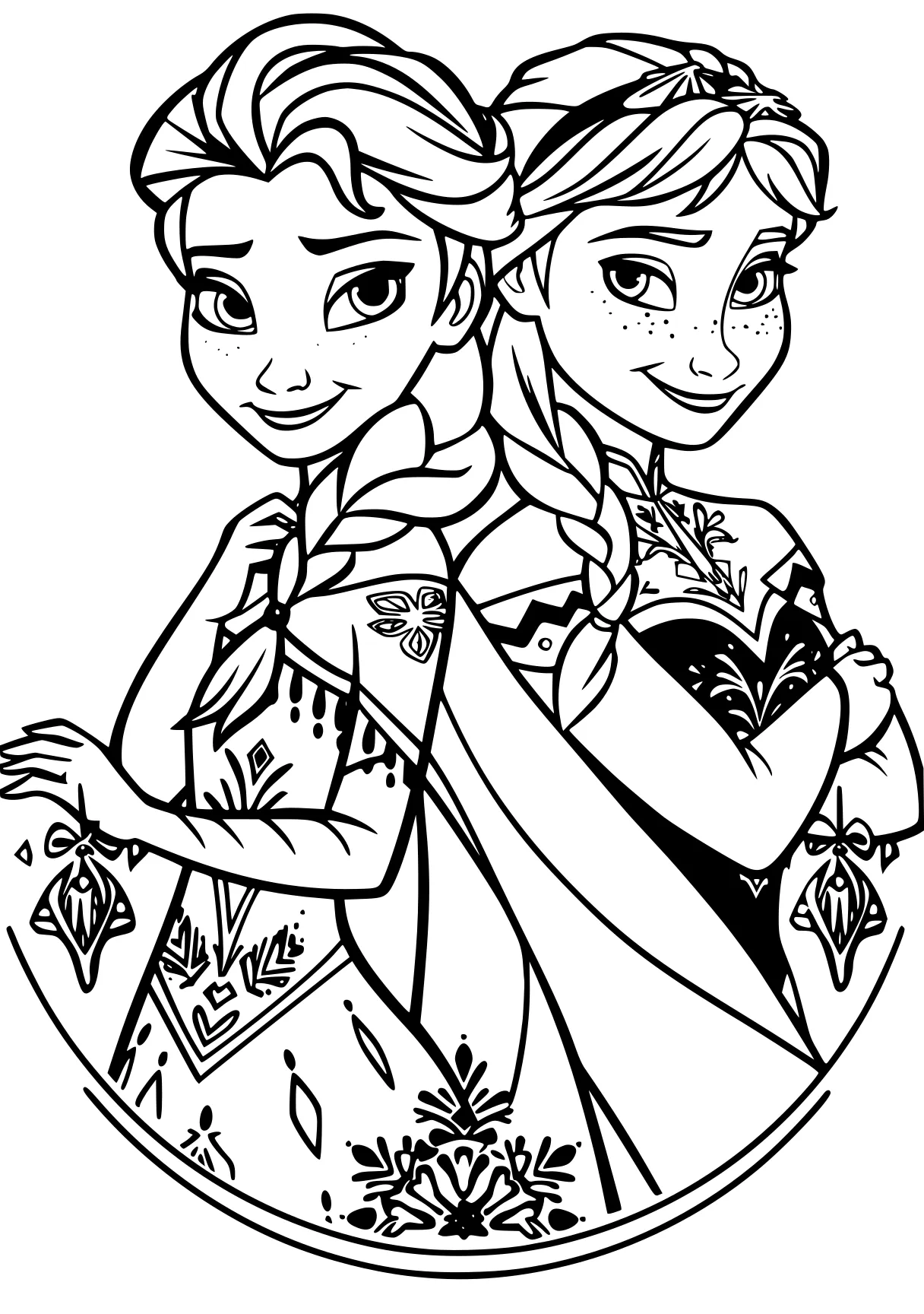 anna and elsa coloring pages lilo, printables, descendants, free page downloads