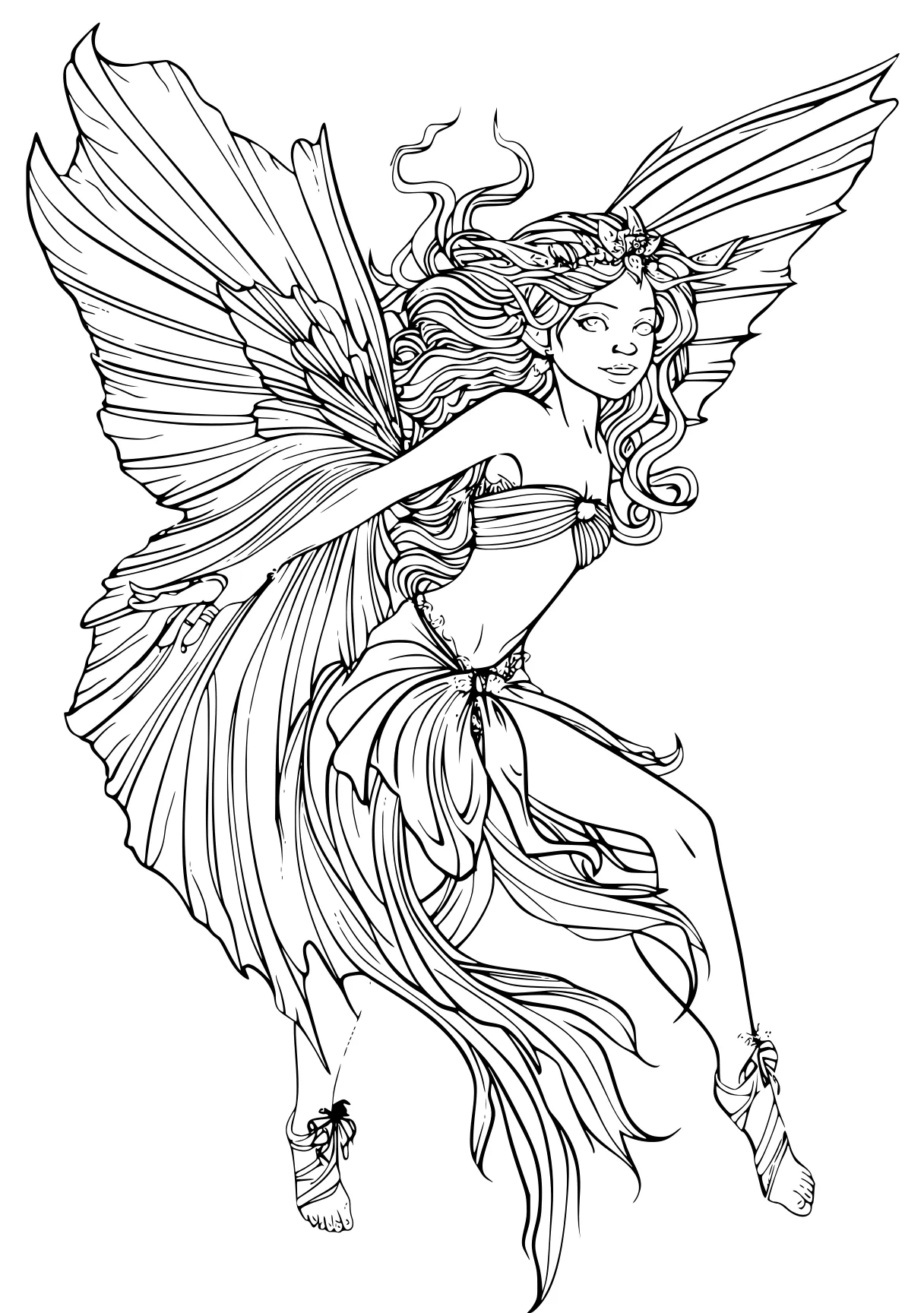 fairy coloring sheets fairy, winx, wings, siren, free page downloads