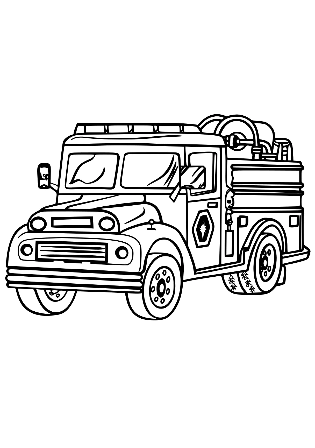 fire engine colouring pages truck, vehicle, ambulance, trucks, van, free coloring page downloads