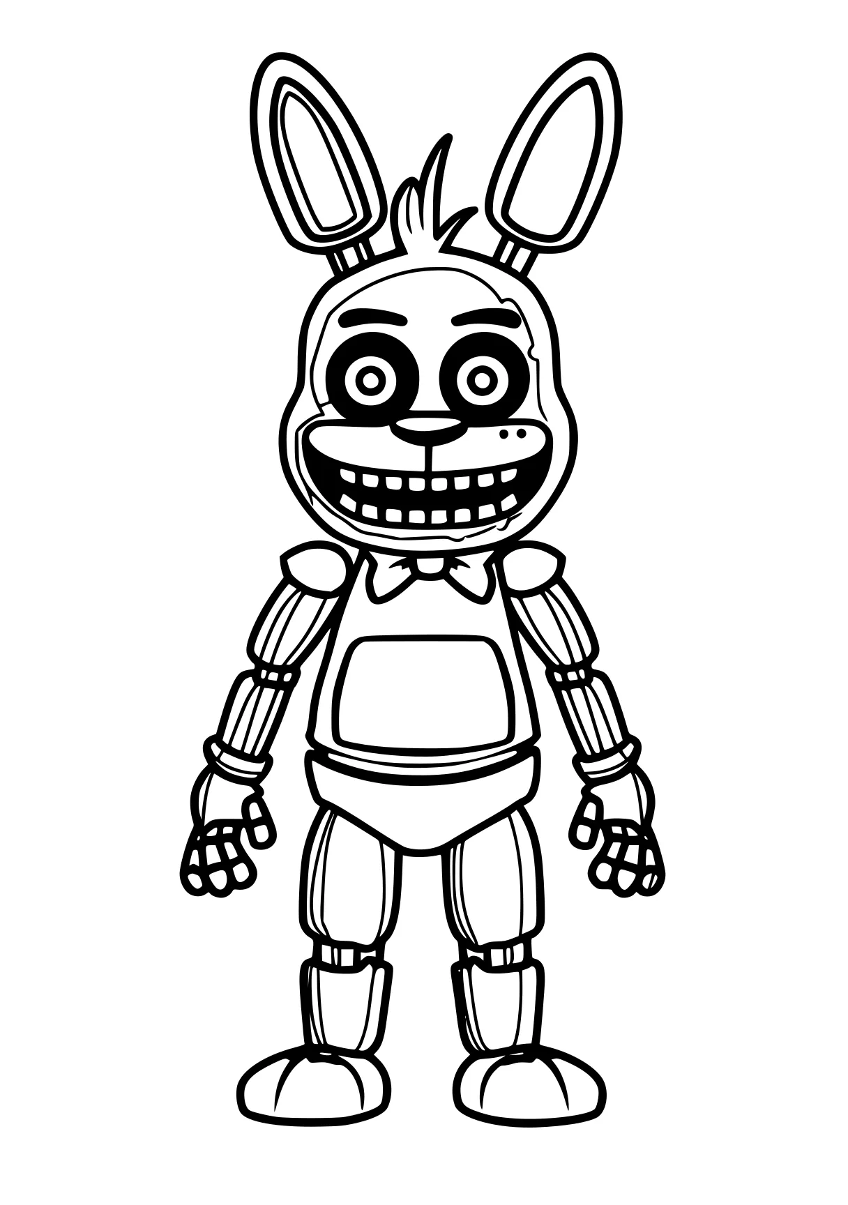 fnaf coloring page fnaf, bonnie, fazbear, robot, freddy, free downloads