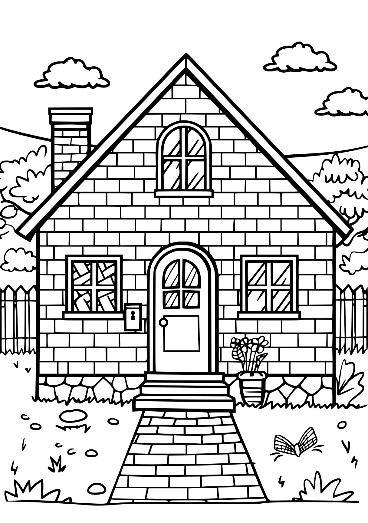 house coloring, house, colouring, coloring, free page downloads