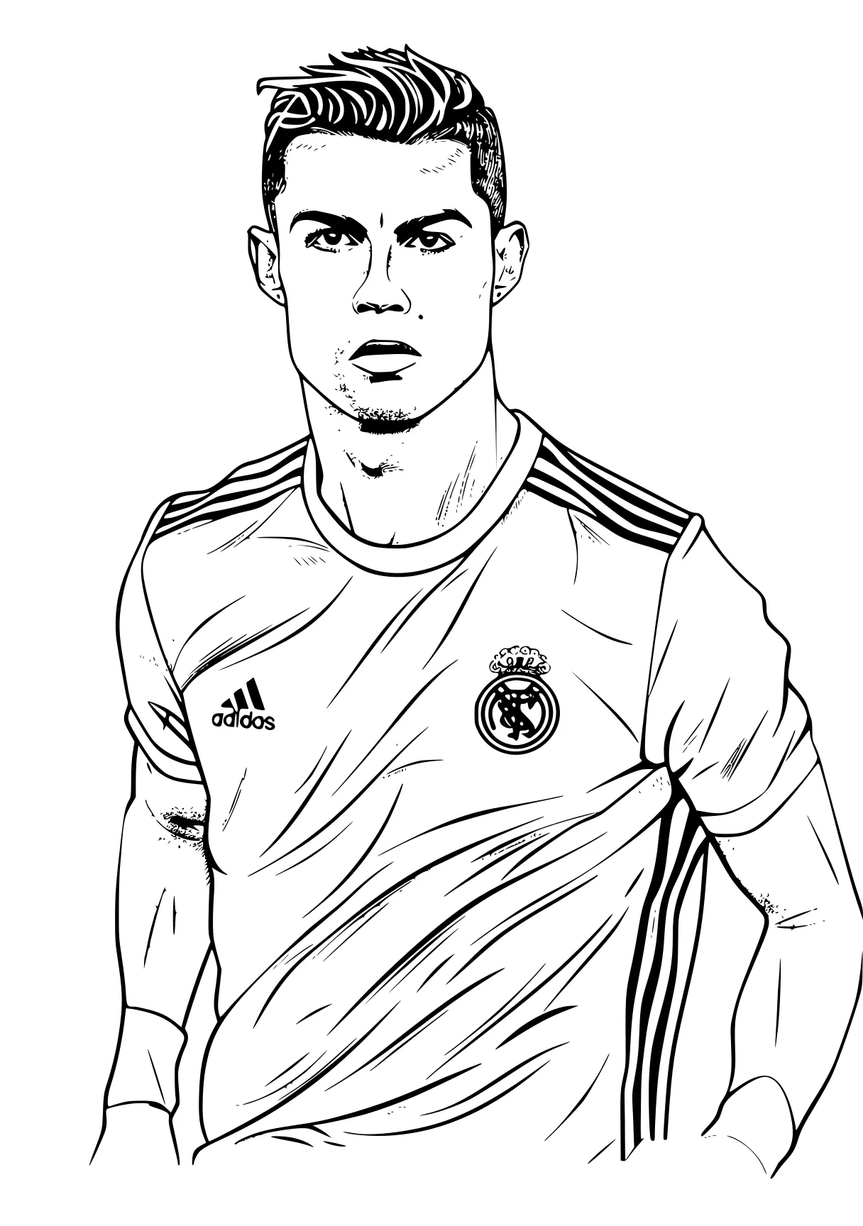 ronaldo coloring page cristiano, ronaldo, james, captain, xavi, free downloads