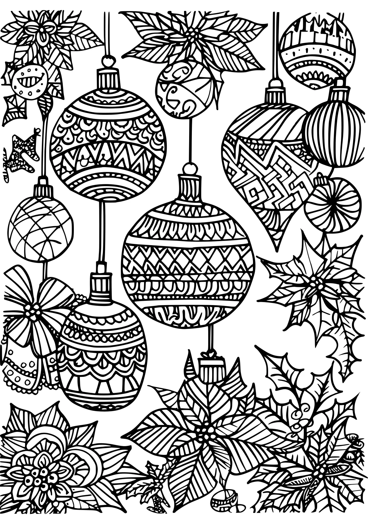 free christmas coloring pages zentangle, mandalas, ornament, page downloads