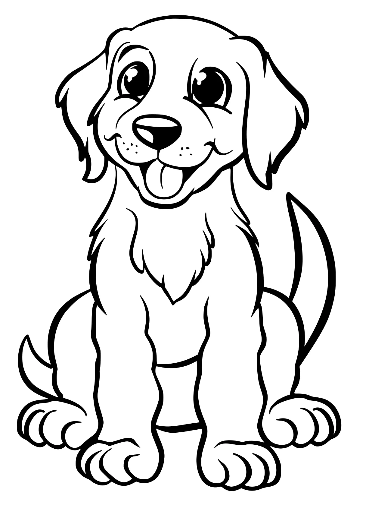 dog coloring pages retriever, puppy, clifford, dog, paw, free page downloads