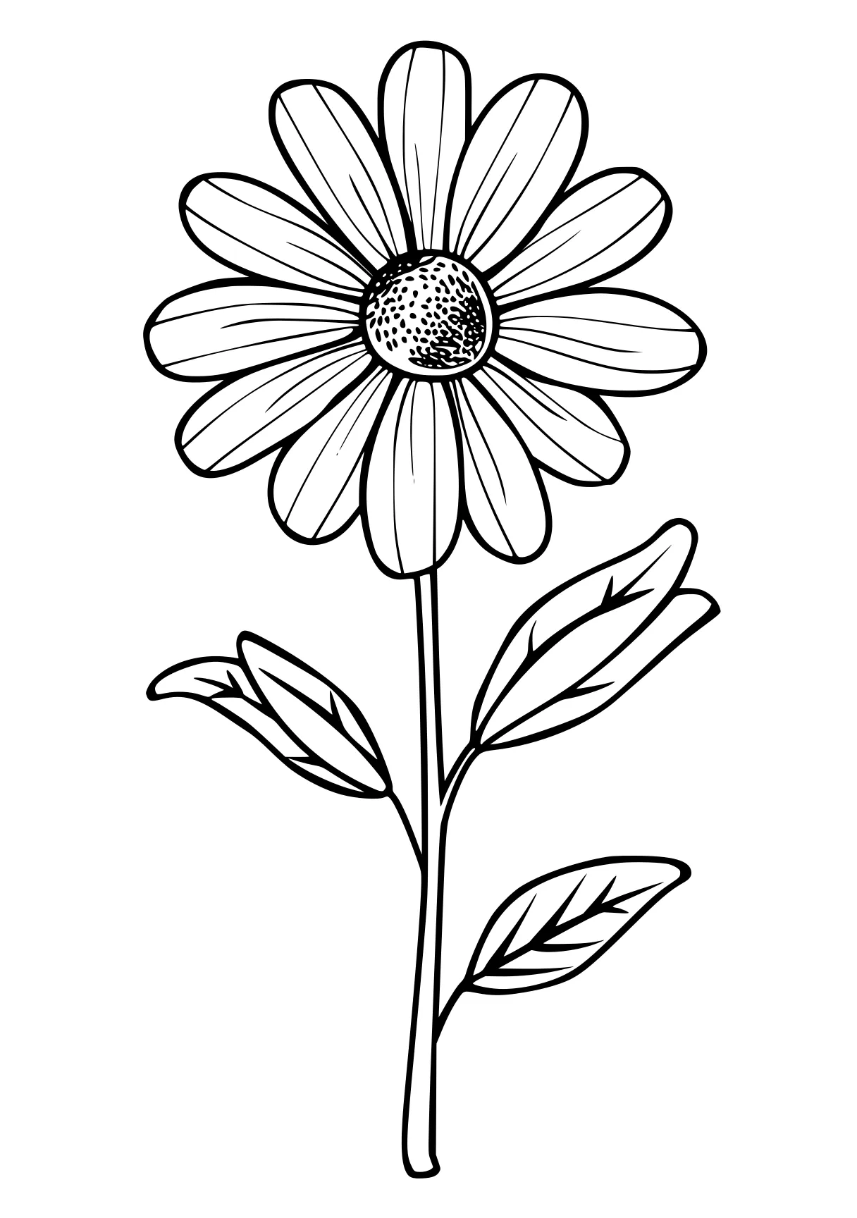 flower coloring flower, flowers, daisy, free page downloads