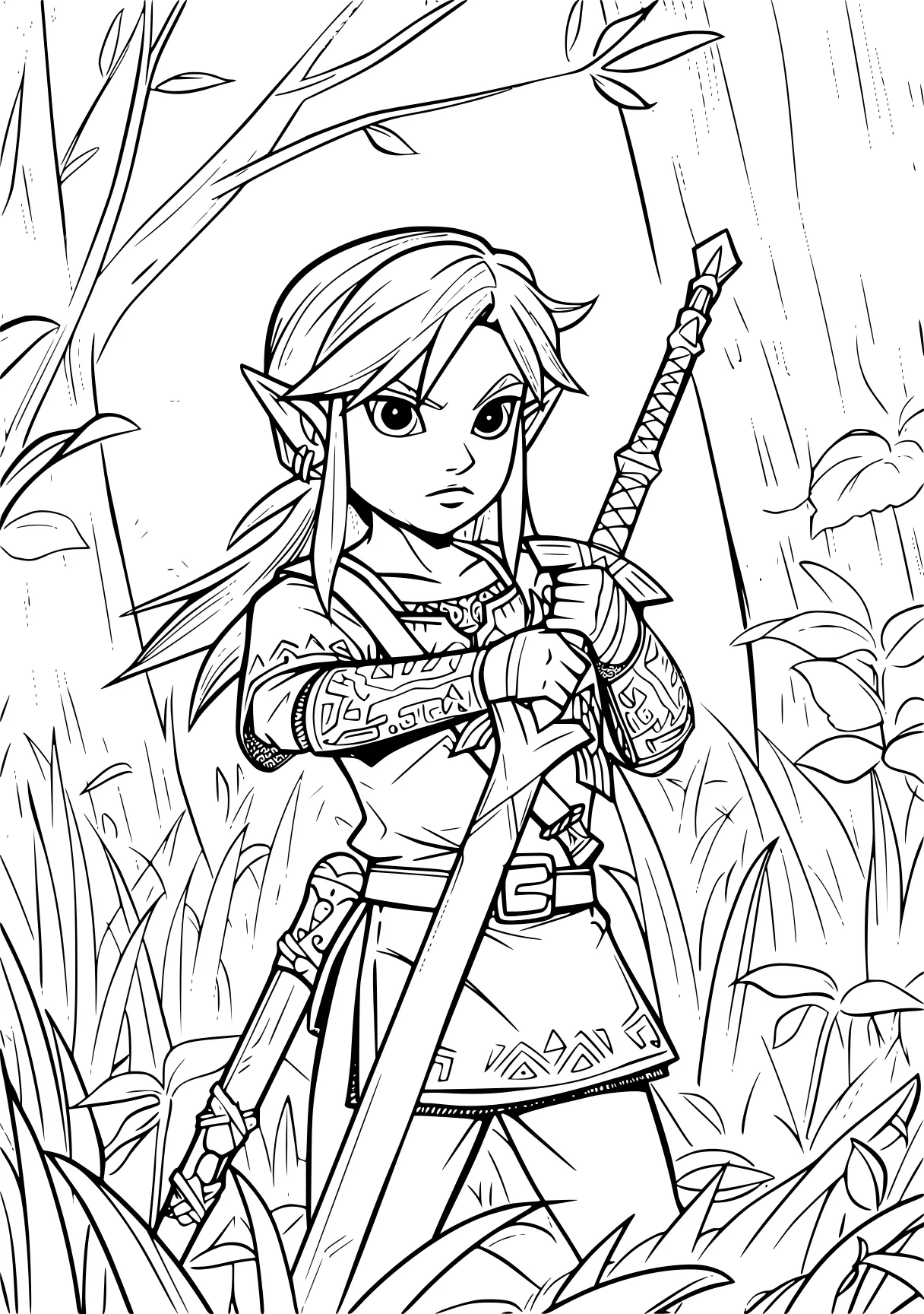 zelda coloring pages zelda, link, coloring, elf, diana, free page downloads