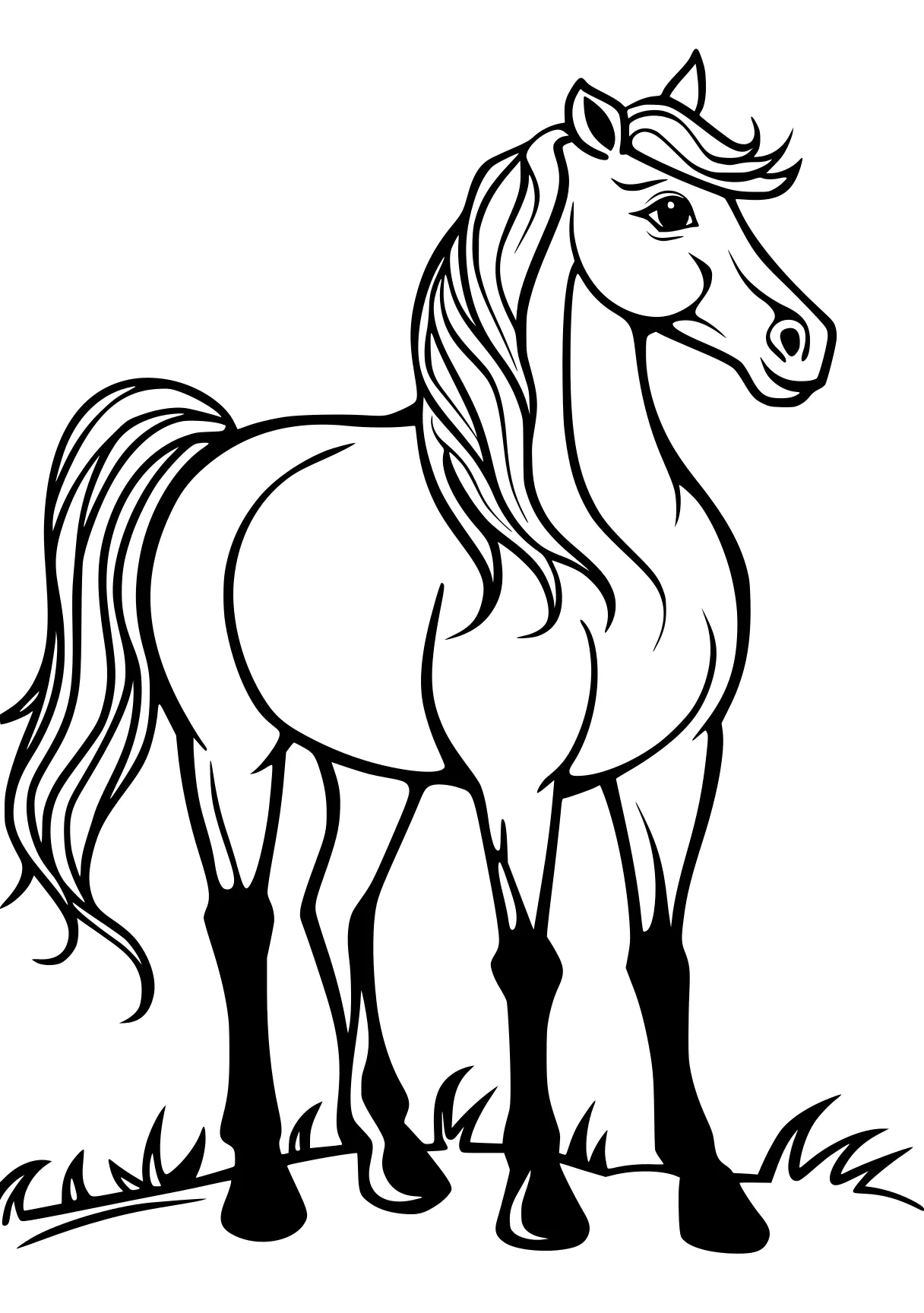 horse printable coloring pages horse, unicorn, pony, pegasus, mlp, free page downloads