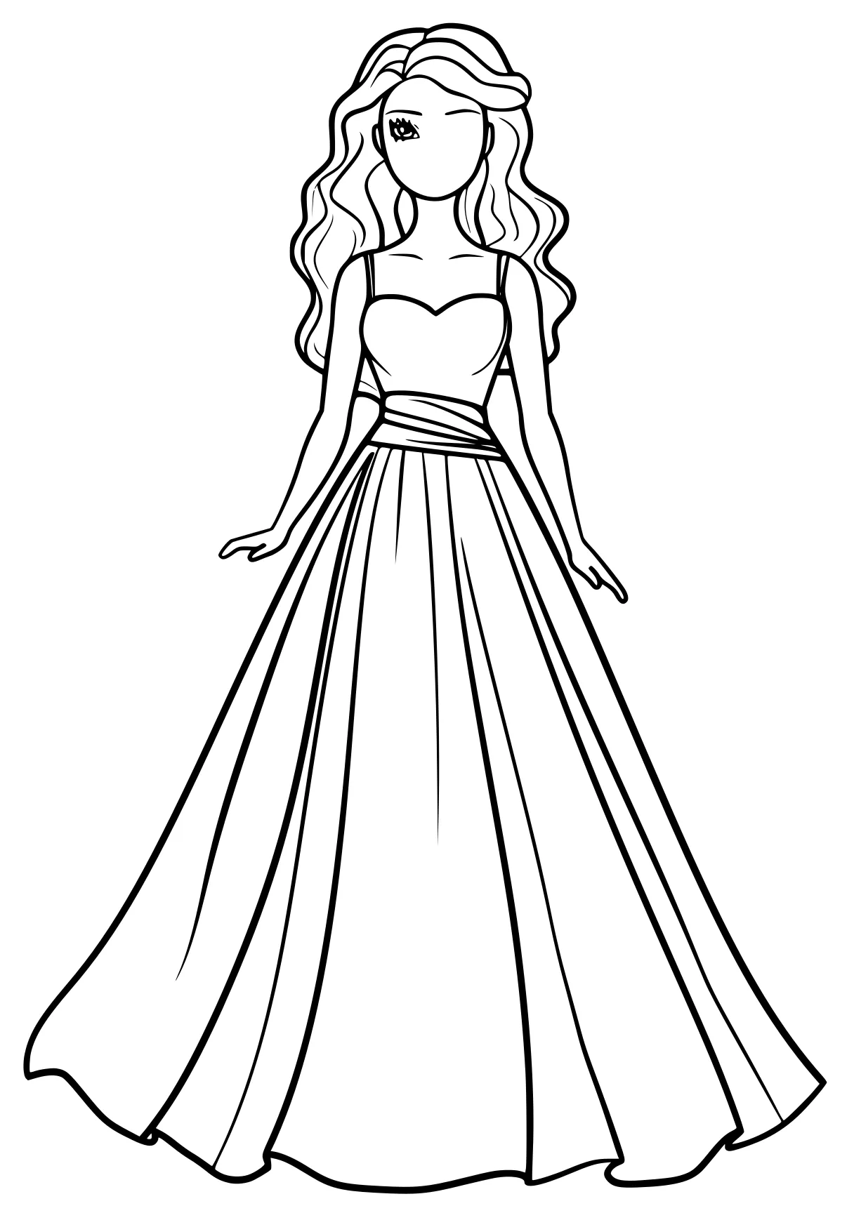 barbie coloring pages dresses, rosalina, princess, rapunzel, free page downloads