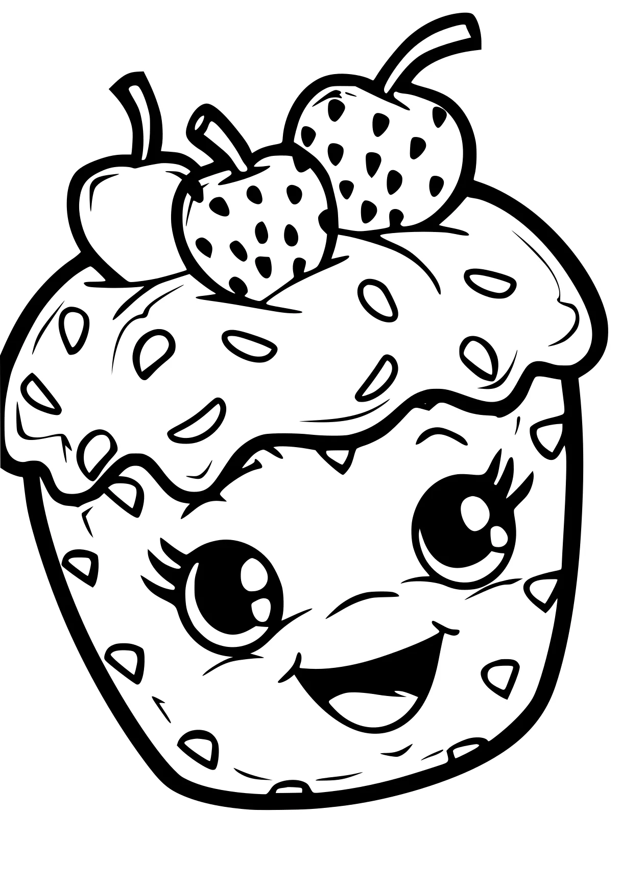 shopkin coloring page shopkins, dot, ladybug, strawberry, cupcake, free downloads