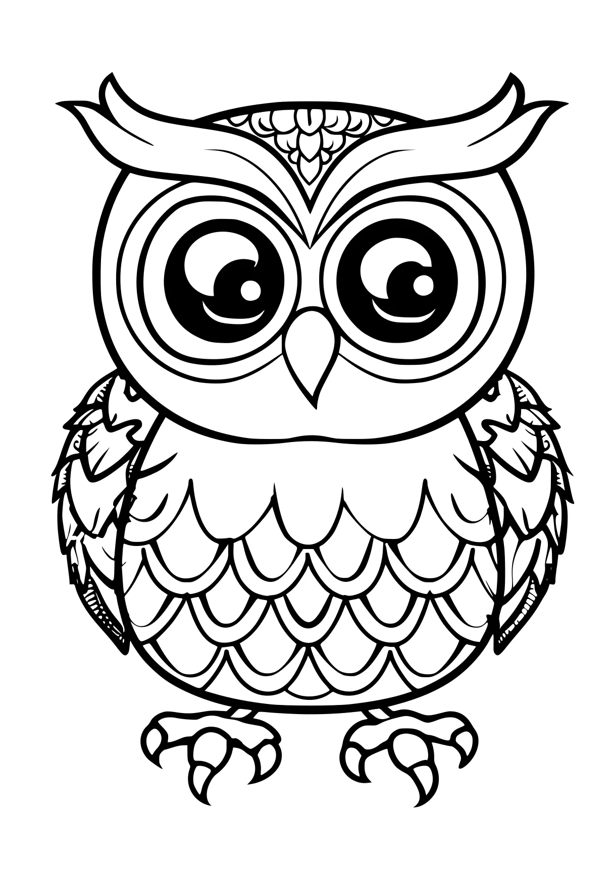 free coloring printables owl, illustrator, design, page downloads