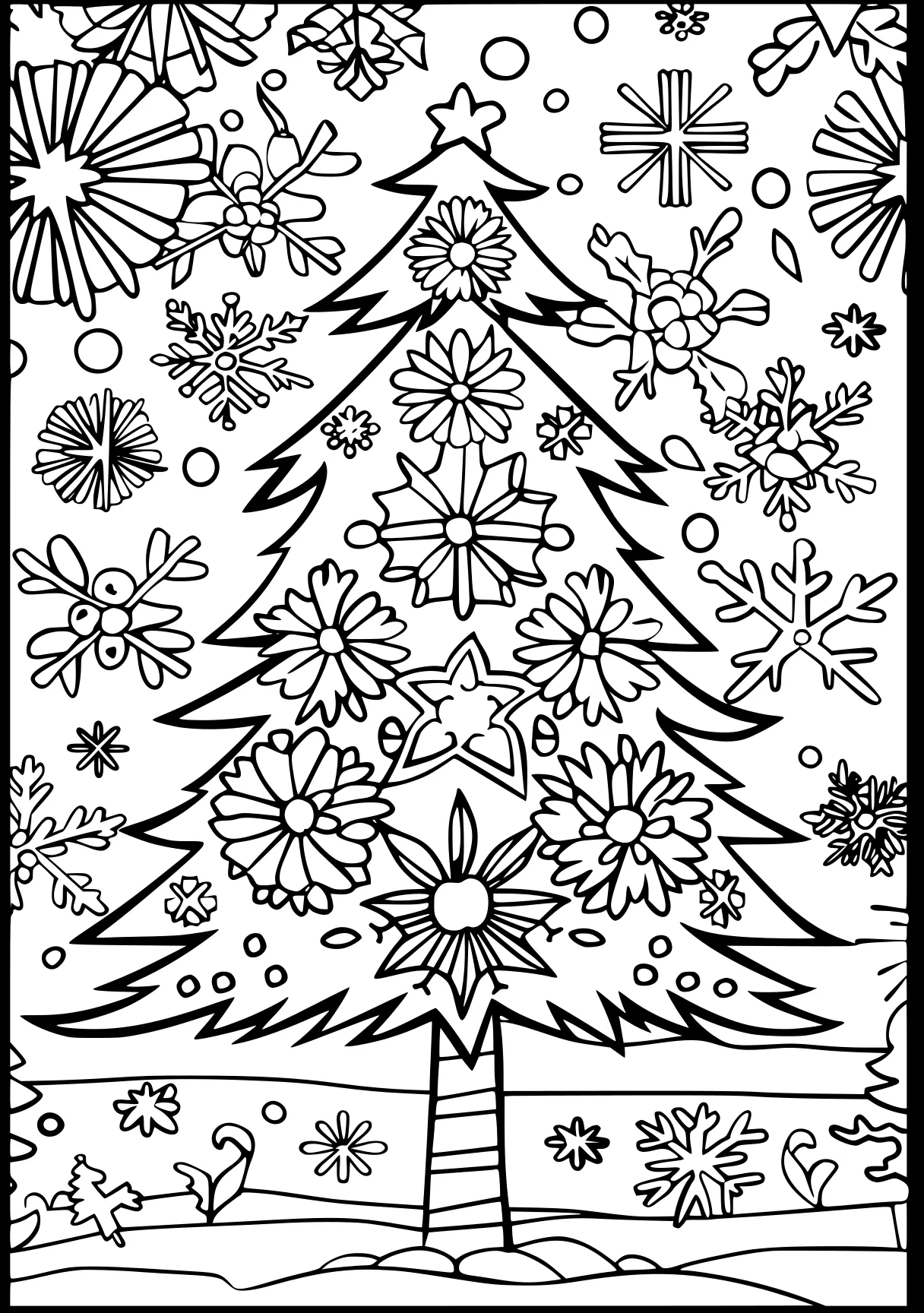 free printable christmas coloring pages ornament, snowflakes, zentangle, page downloads