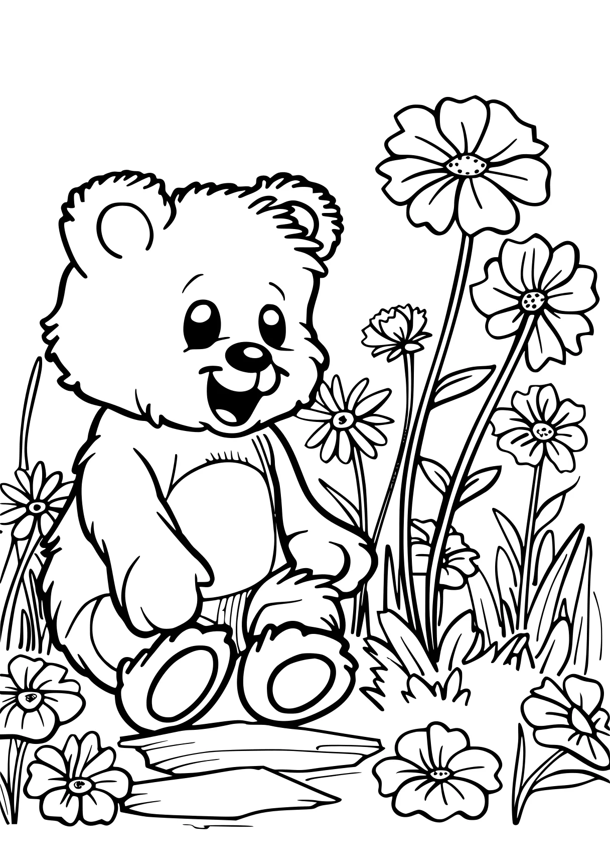 poppy playtime coloring pages, bear, pooh, winnie, free page downloads