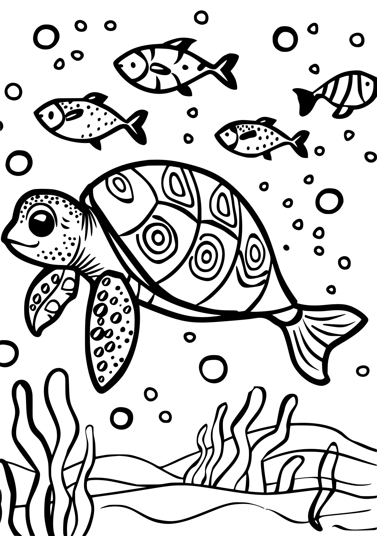 ocean animals coloring pages fish, turtle, aquarium, free page downloads