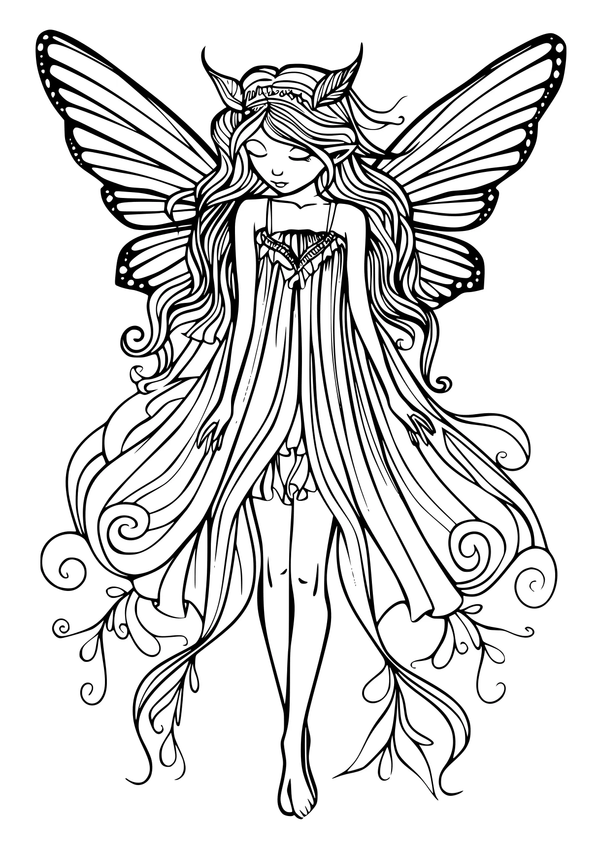 coloring pages for adults pdf fairy, mermaid, celestia, fluttershy, siren, free page downloads