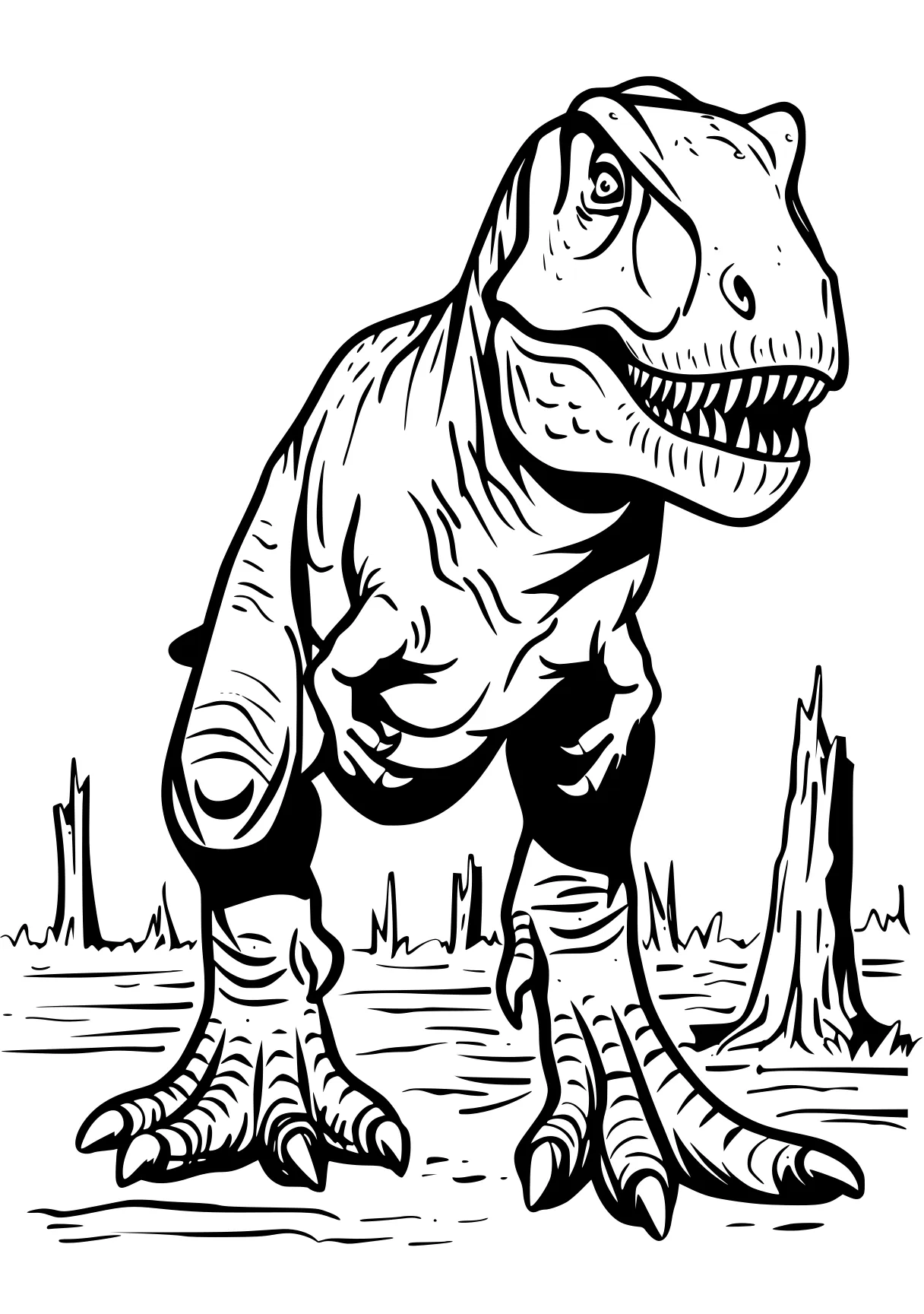 tyrannosaurus rex coloring page tyrannosaurus, trex, t-rex, indoraptor, dino, free downloads